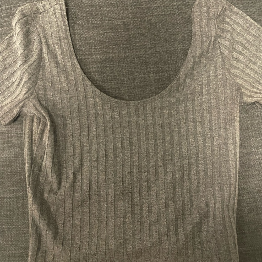 Dark gray crop top